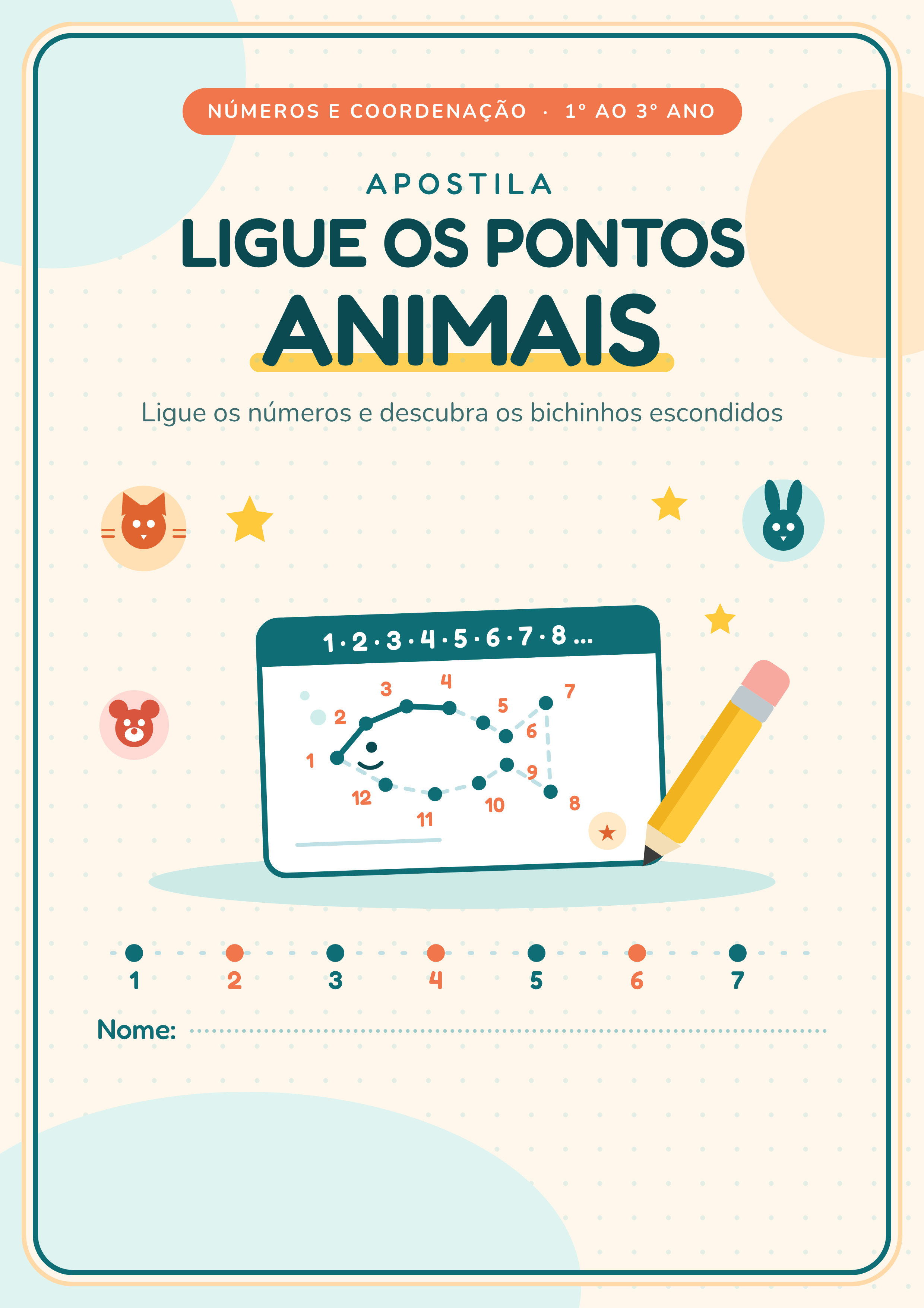 Capa de Ligue os pontos Animais
